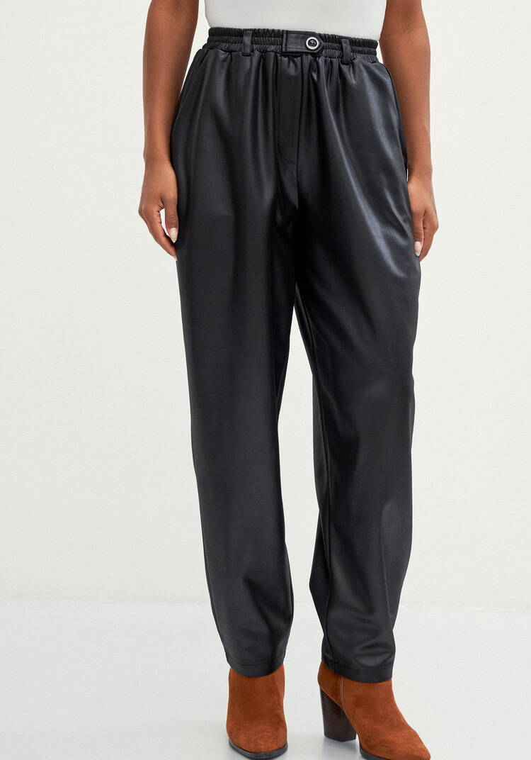 Брюки бананы с глянцевым напылением шир.  750, рис. 12