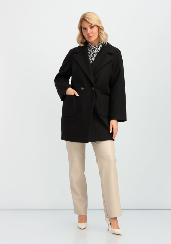 Пальто на подкладе однобортное шир.  580, рис. 25