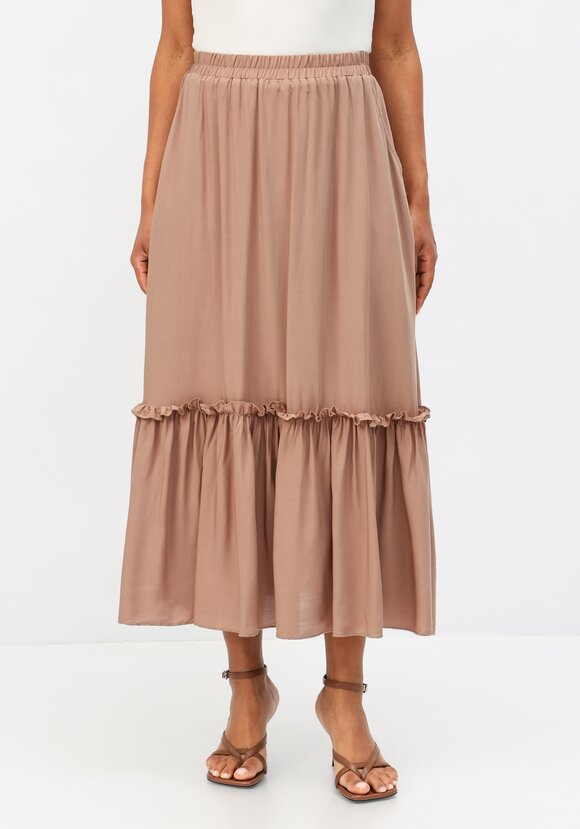 Юбка на эластичной ленте с ярусами шир.  580, рис. 12