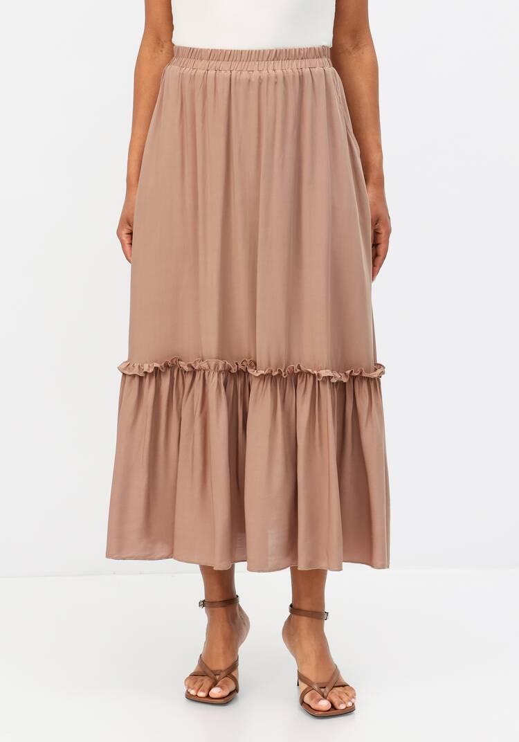 Юбка на эластичной ленте с ярусами шир.  750, рис. 12