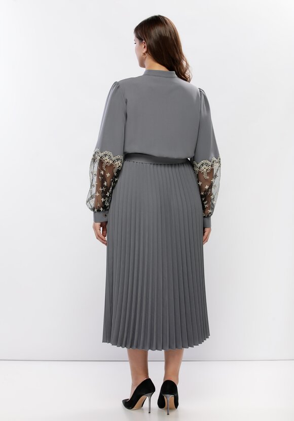 Платье с ажурным кружевом шир.  580, рис. 3