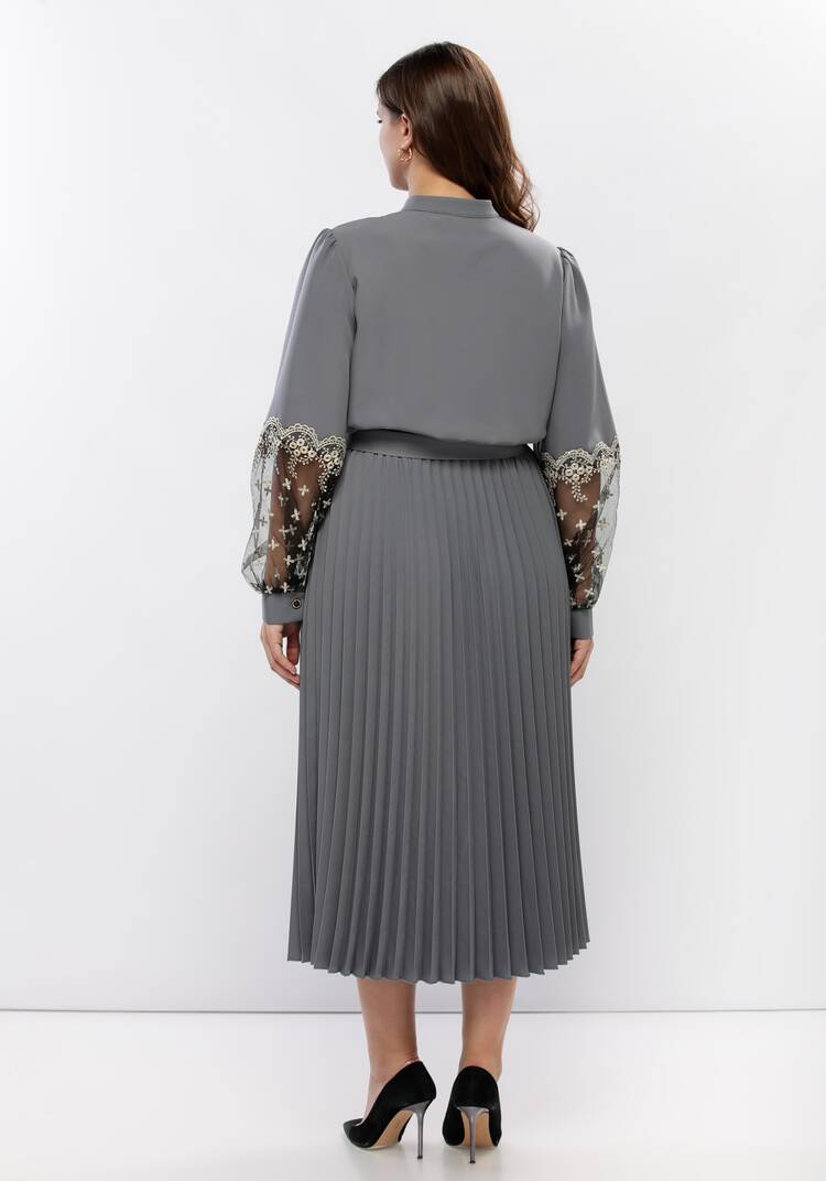 Платье с ажурным кружевом шир.  750, рис. 3