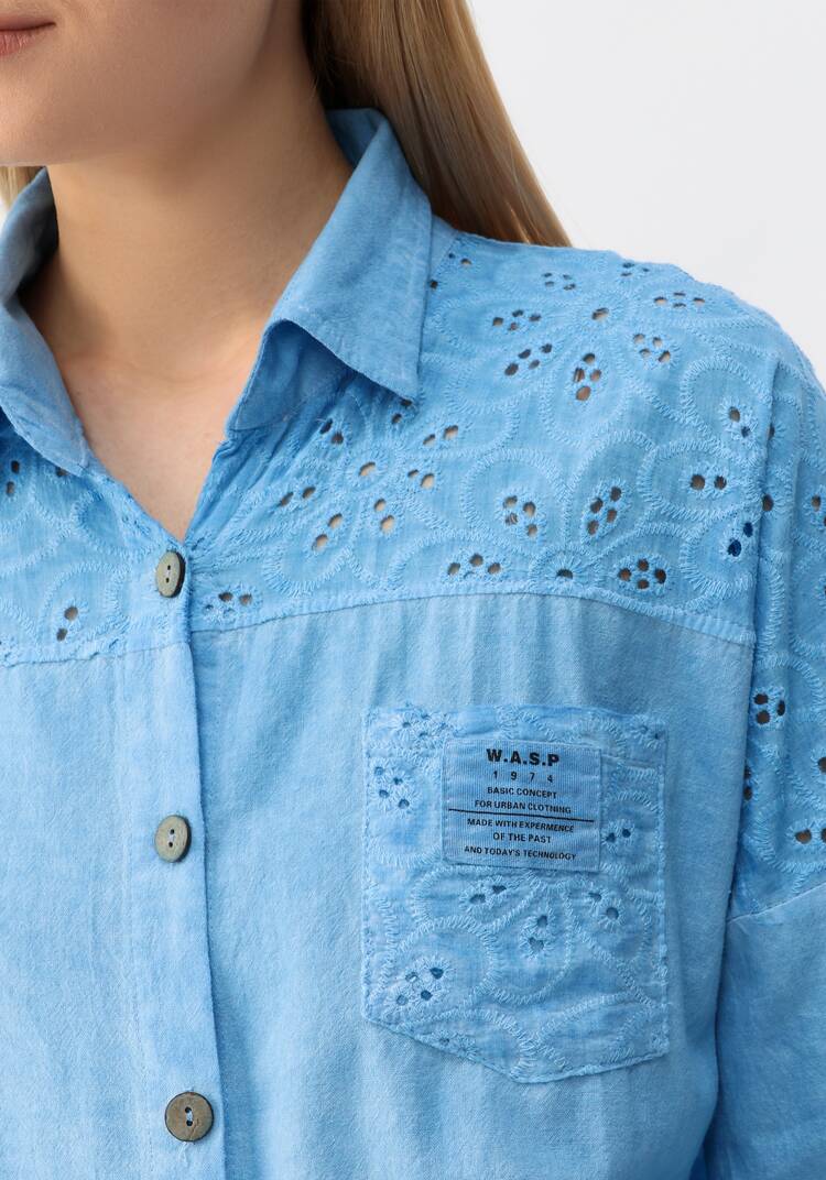 Рубашка с отложным воротником шир.  750, рис. 15