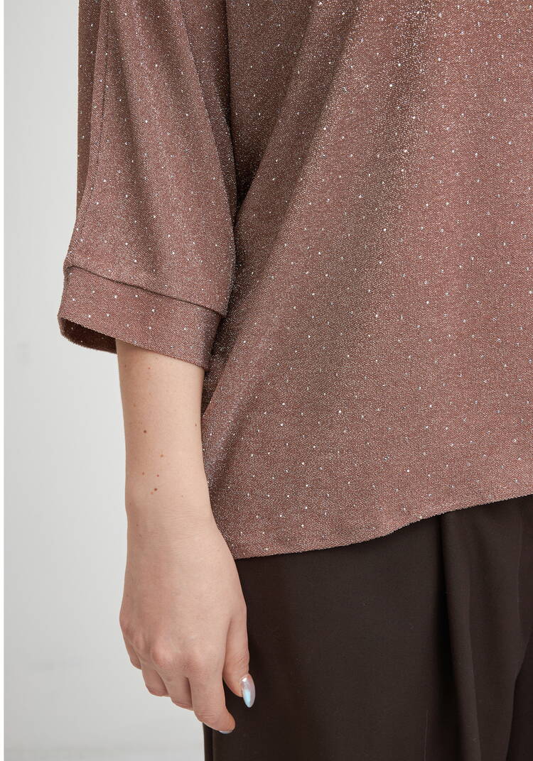 Джемпер с люрексом и стразами Серсея шир.  750, рис. 12