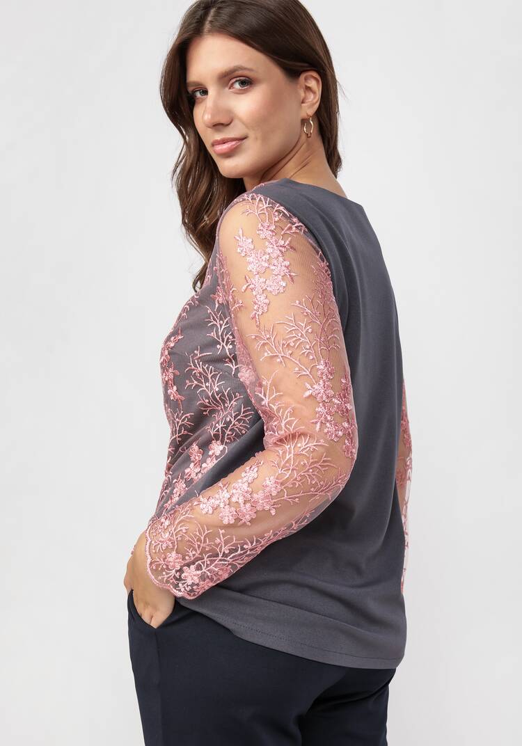 Блуза с рукавом 7/8 шир.  750, рис. 7