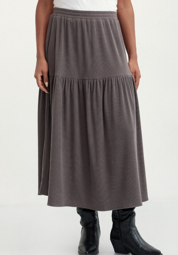 Юбка трикотажная свободного кроя на резинке шир.  580, рис. 12