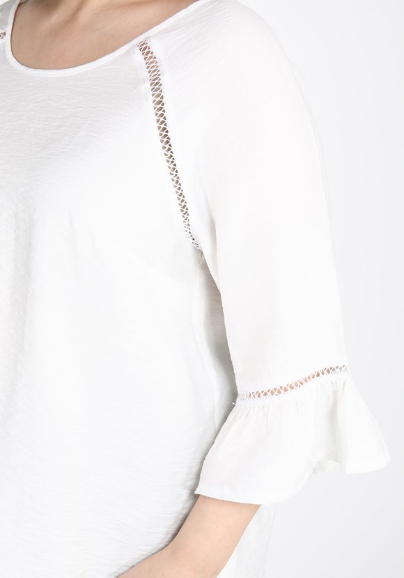 Блуза с вставками из кружева шир.  580, рис. 10