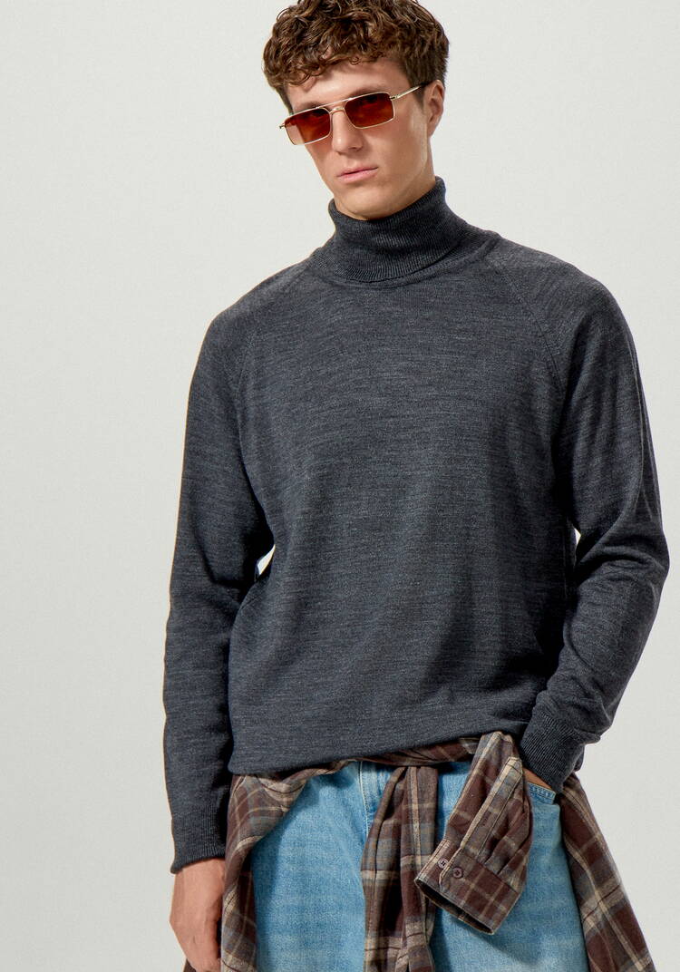 Свитер базовый с высоким воротом шир.  750, рис. 16