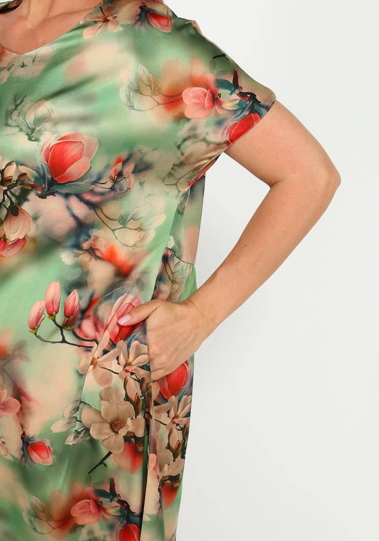 Платье с принтом свободного силуэта шир.  750, рис. 4