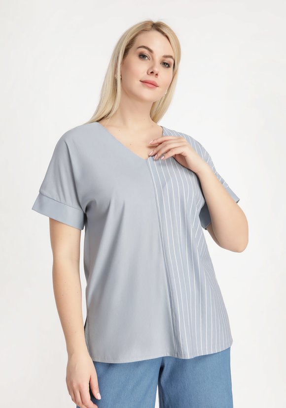 Блуза с боковыми разрезами шир.  580, рис. 1