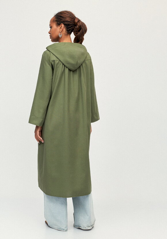 Платье-тренч с капюшоном изо льна шир.  580, рис. 3