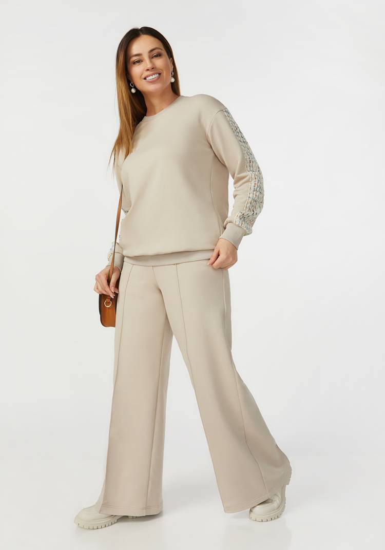 Свитшот со вставками на рукавах шир.  750, рис. 13