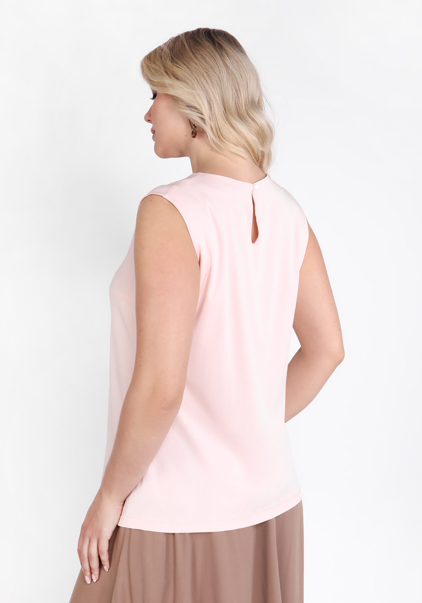 Блуза-топ без рукава Julia Weber, размер 56, цвет мятный - фото 4