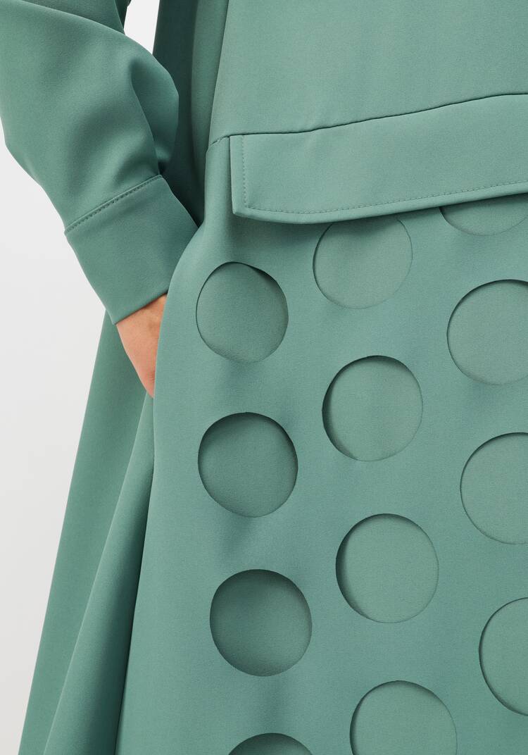 Платье-рубашка с перфорацией шир.  750, рис. 13