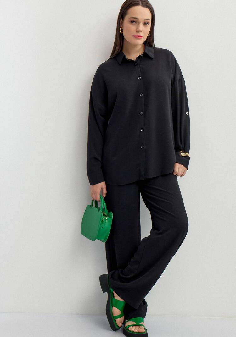 Брюки свободного кроя с боковыми карманами шир.  750, рис. 7