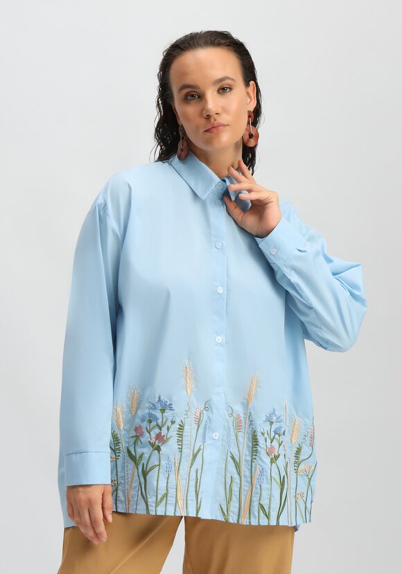 Рубашка с вышивкой по низу шир.  580, рис. 10