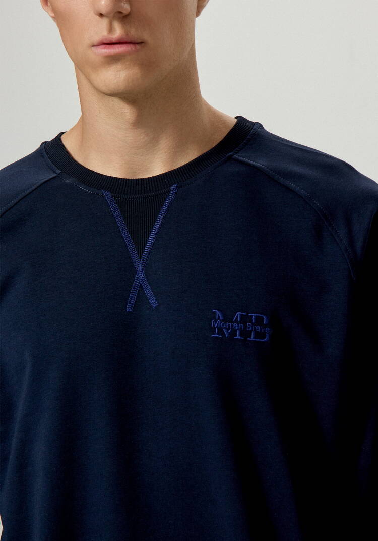 Свитшот с вышивкой на груди шир.  750, рис. 6