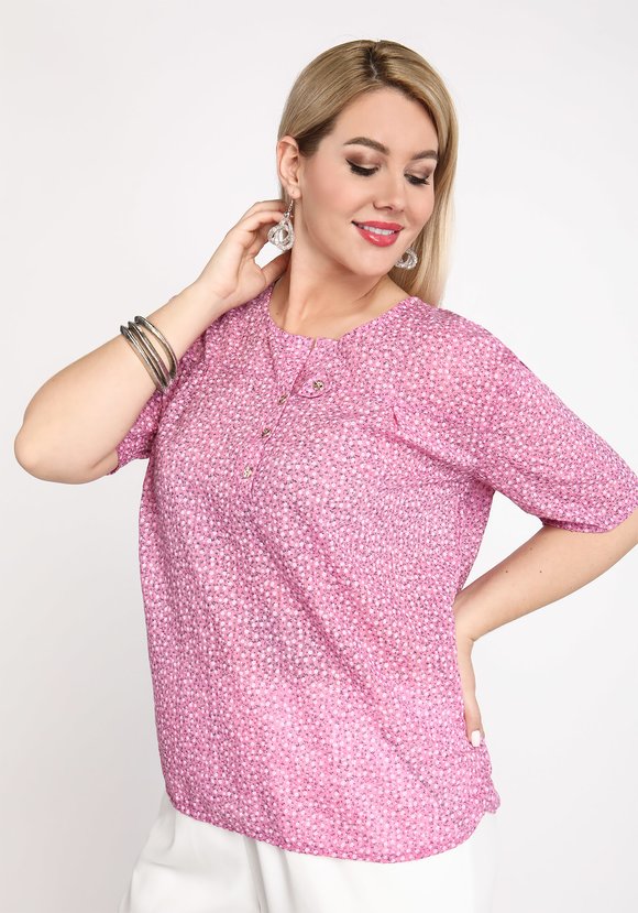 Блуза Карамельные мечты шир.  580, рис. 5