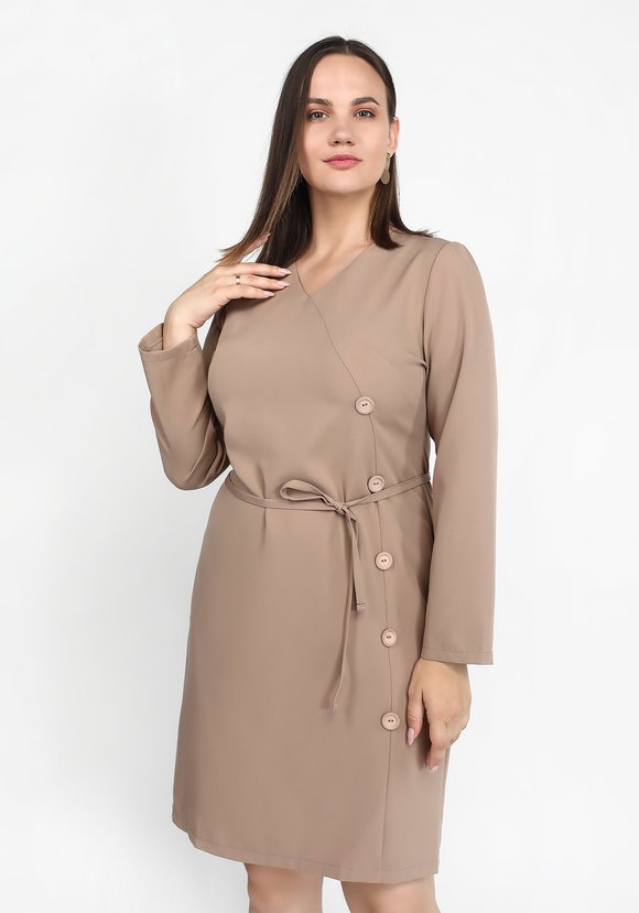 Платье с асимметричной застежкой шир.  580, рис. 5