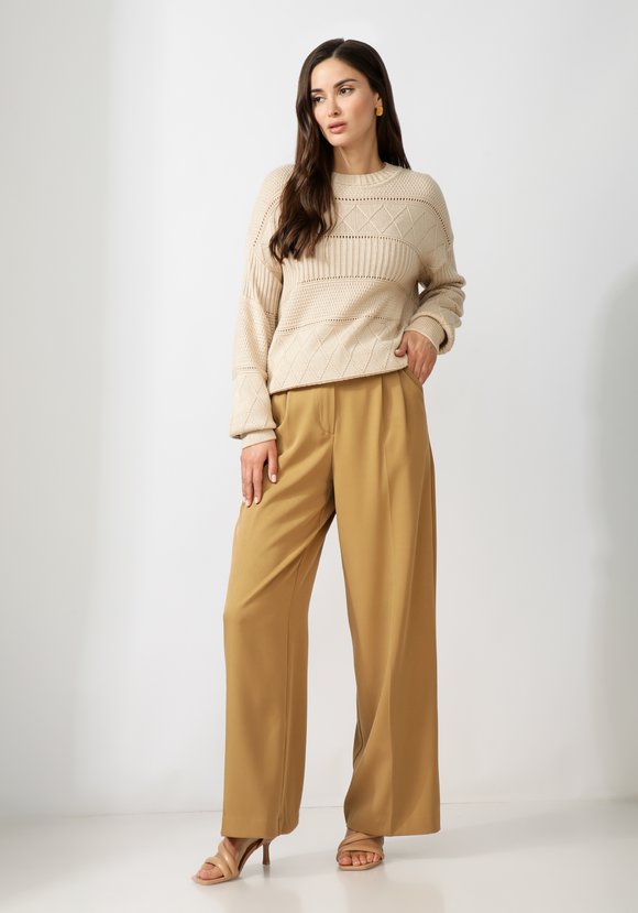 Джемпер женский со структурной вязкой шир.  580, рис. 17