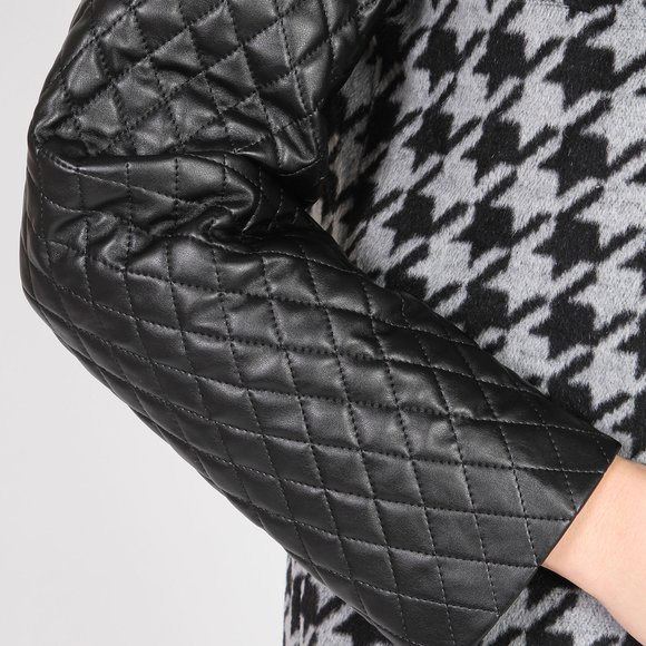 Пальто с контрастными рукавами шир.  580, рис. 18