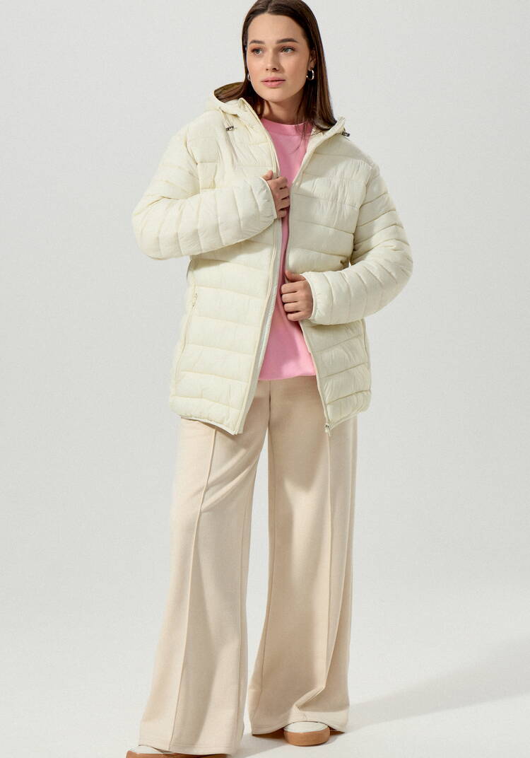 Куртка легкая стеганая с капюшоном шир.  750, рис. 10