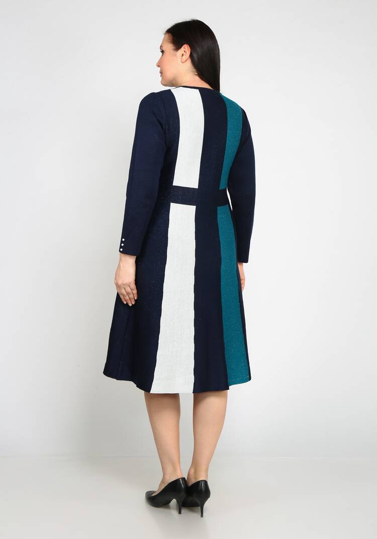 Платье с колор-блоками шир.  750, рис. 6