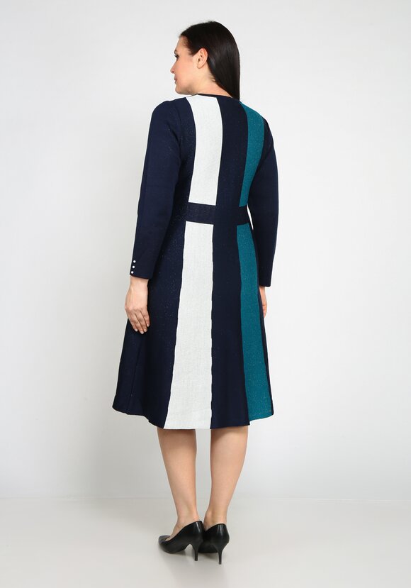 Платье с колор-блоками шир.  580, рис. 6