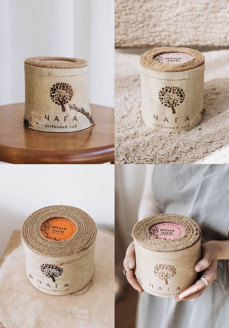 Чаи из чаги в берёзовых бочонках, 4 шт. шир.  750, рис. 1