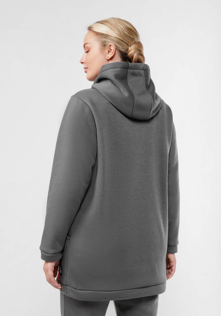 Толстовка удлиненная с капюшоном шир.  750, рис. 3