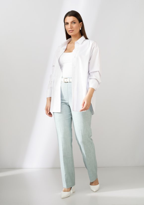 Брюки классические на широкой резинке шир.  580, рис. 26