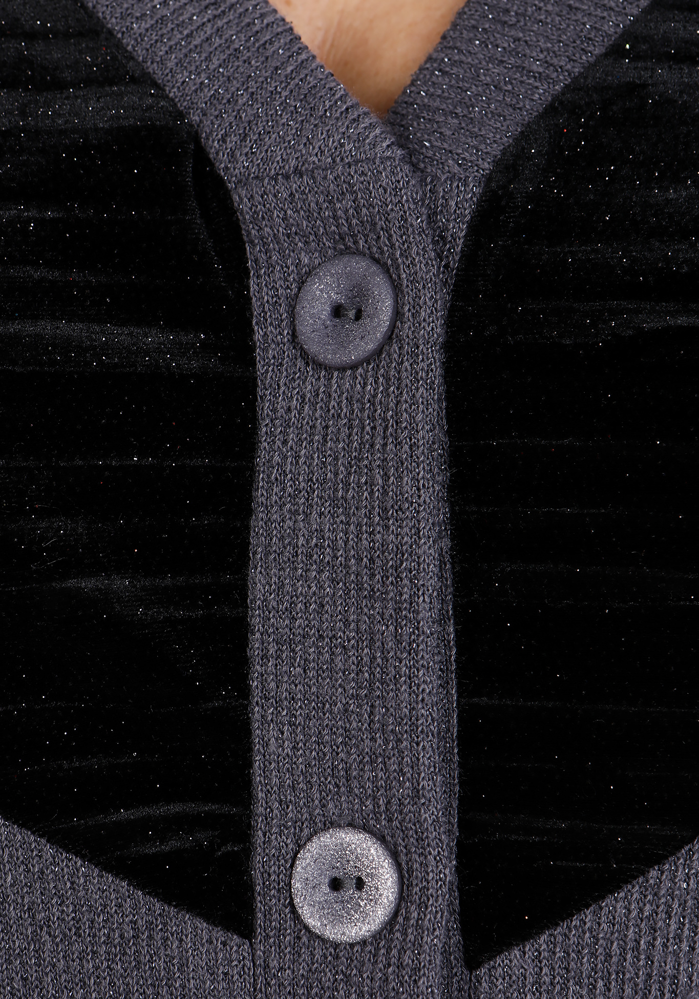 Жакет с декоративной вставкой-кокеткой GalaGrosso, размер 50, цвет серый - фото 8