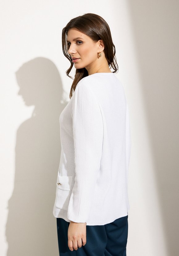 Жакет на пуговицах с жемчугом шир.  580, рис. 20