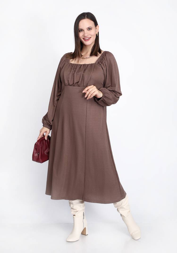 Платье с кокеткой под грудь шир.  750, рис. 3