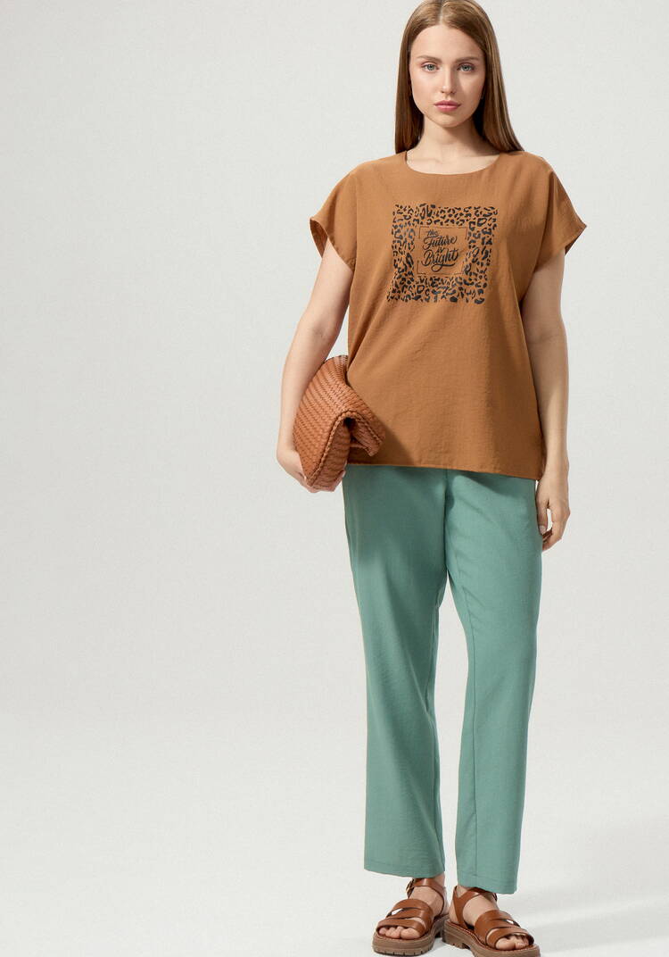 Топ с принтом свободного кроя шир.  750, рис. 30