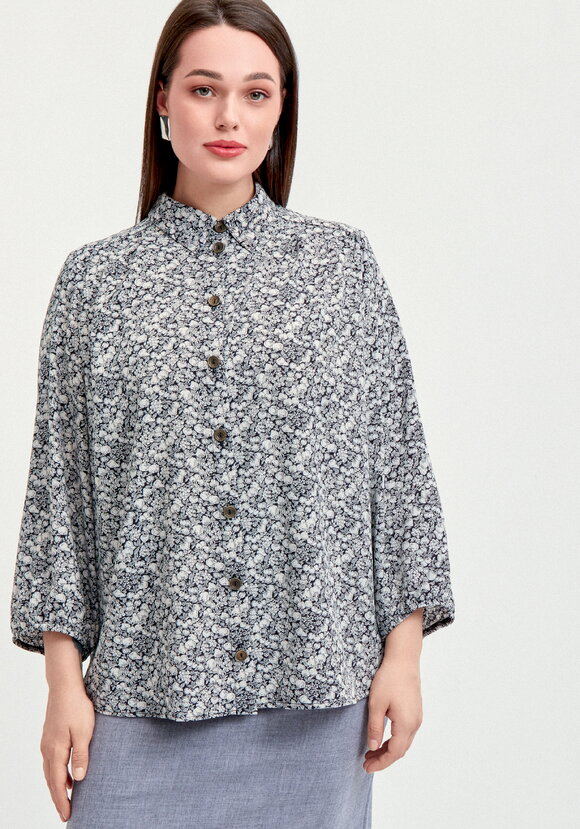 Блуза со складкой по спинке шир.  580, рис. 4