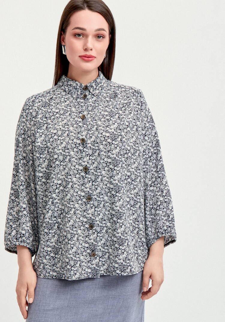 Блуза со складкой по спинке шир.  750, рис. 4