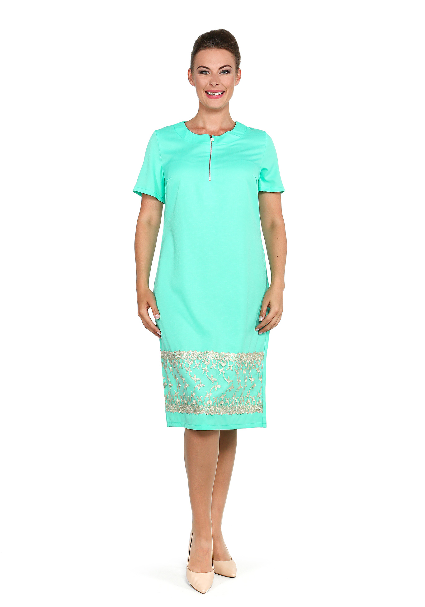 Платье "Милана" Kumar collection, размер 52, цвет мятный - фото 1