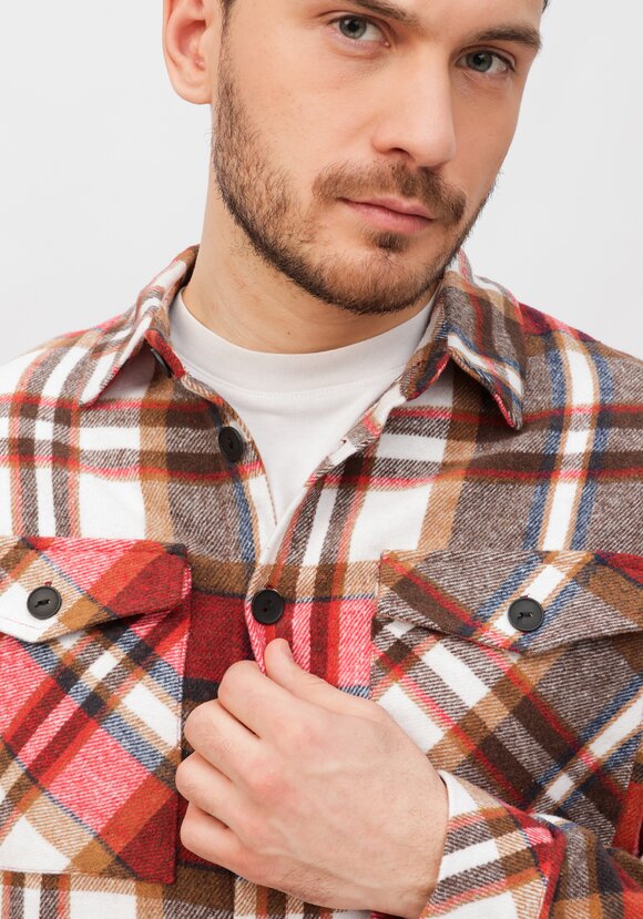 Рубашка хлопковая в клетку шир.  580, рис. 17