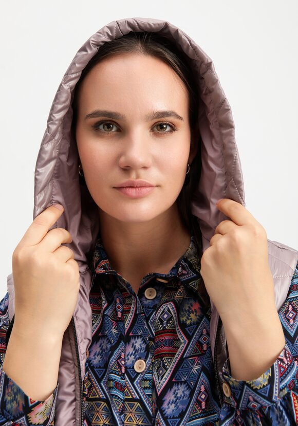 Жилет оверсайз удлинённый с капюшоном шир.  580, рис. 26