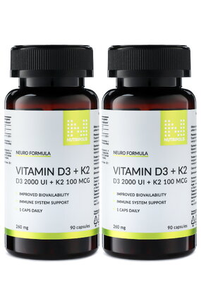 Комплекс Витамин Д3 + K2, 2 шт.