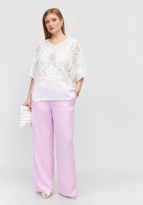 Блуза Ажурный флер шир.  580, рис. 2