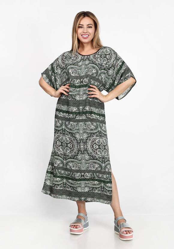 Платье Стильный узор шир.  580, рис. 1