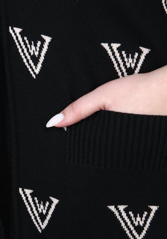 Кардиган на пуговицах со спущенным рукавом шир.  580, рис. 4