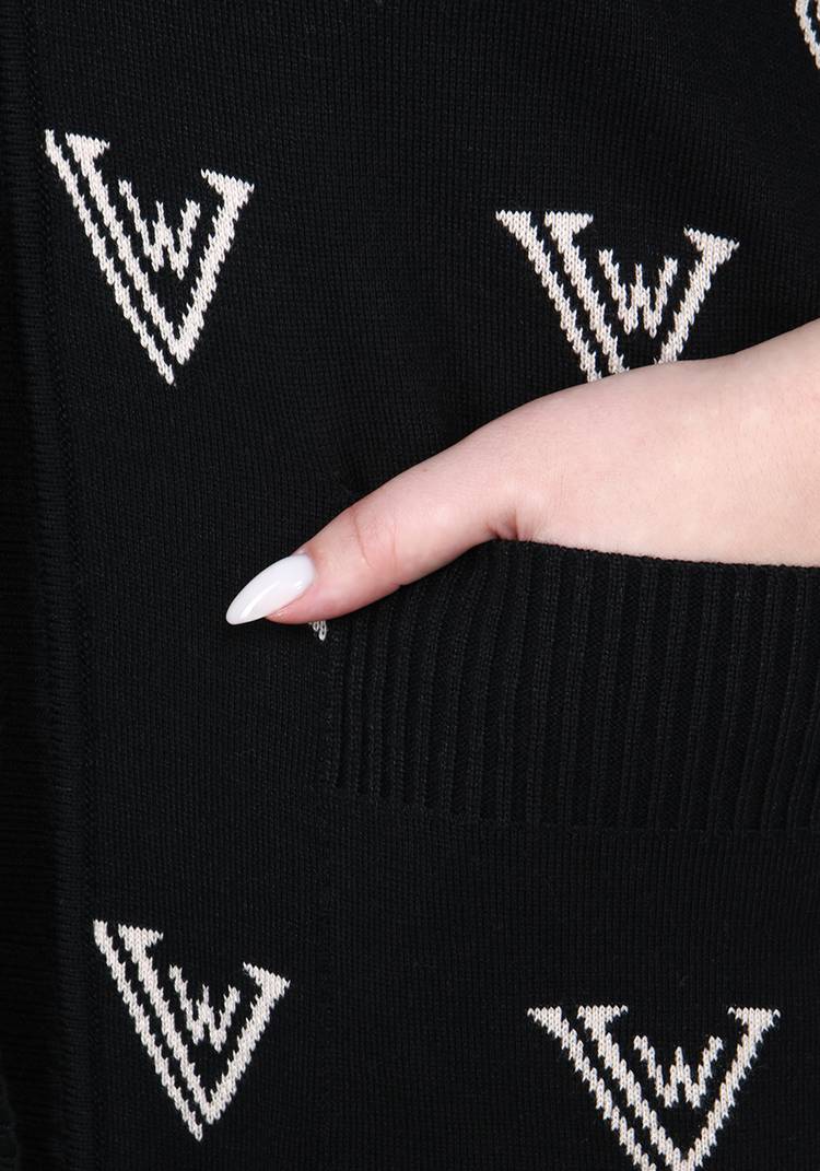 Кардиган на пуговицах со спущенным рукавом шир.  750, рис. 4