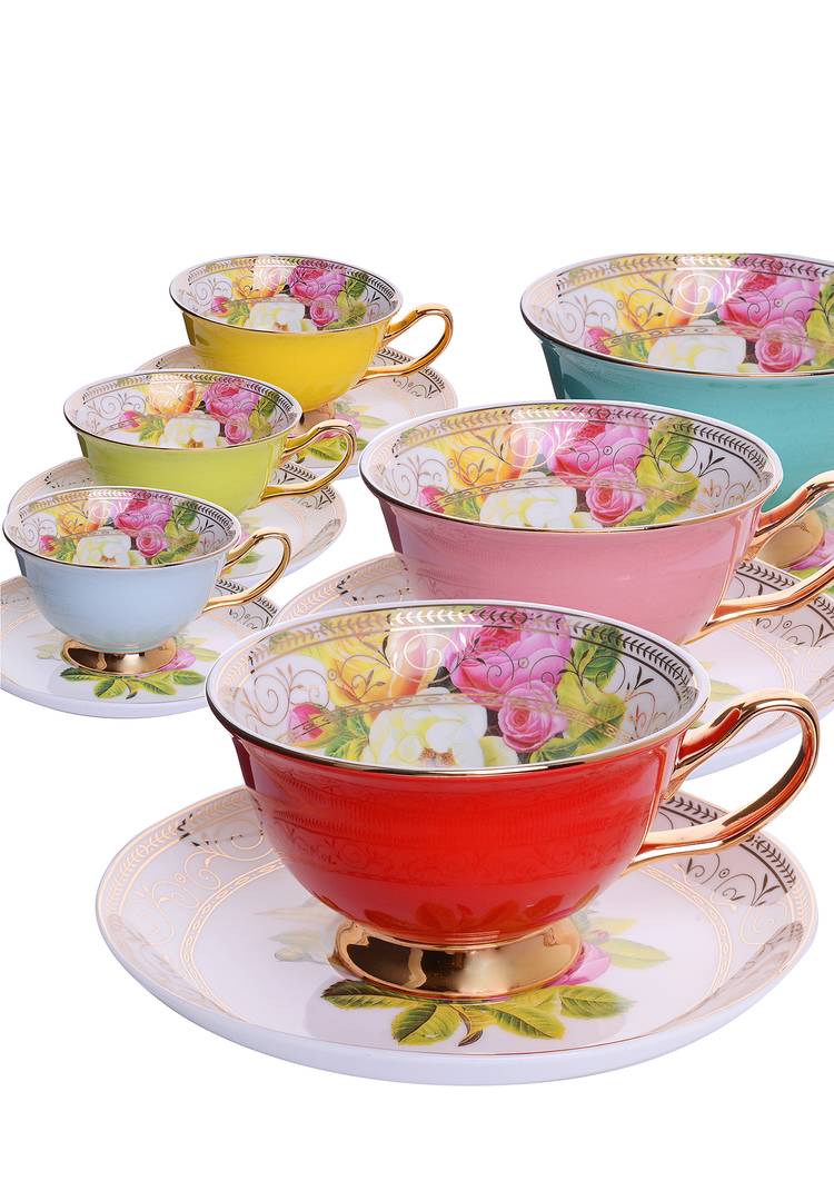 Фарфоровый чайный сервиз, на 6 персон шир.  750, рис. 5