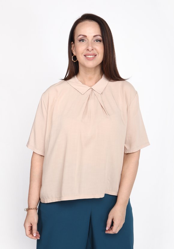 Блуза с воротничком шир.  580, рис. 1