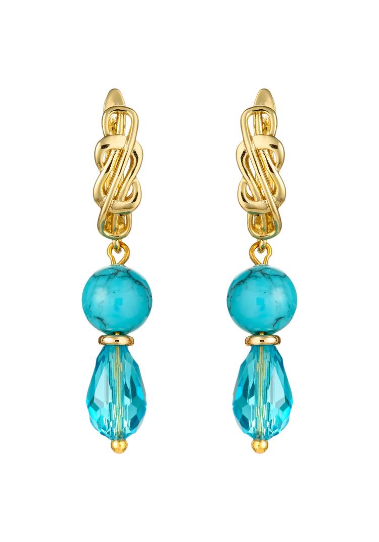 Серьги Морской прибой шир.  750, рис. 1