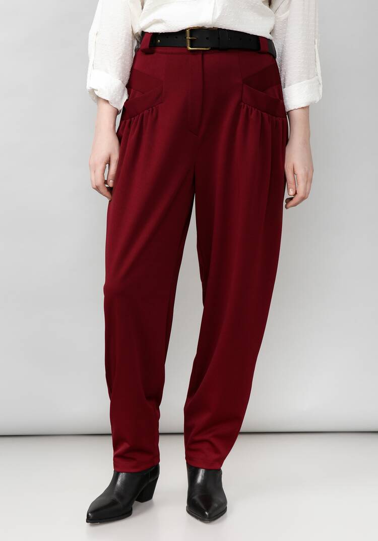 Брюки женские со сборкой на карманах шир.  750, рис. 22