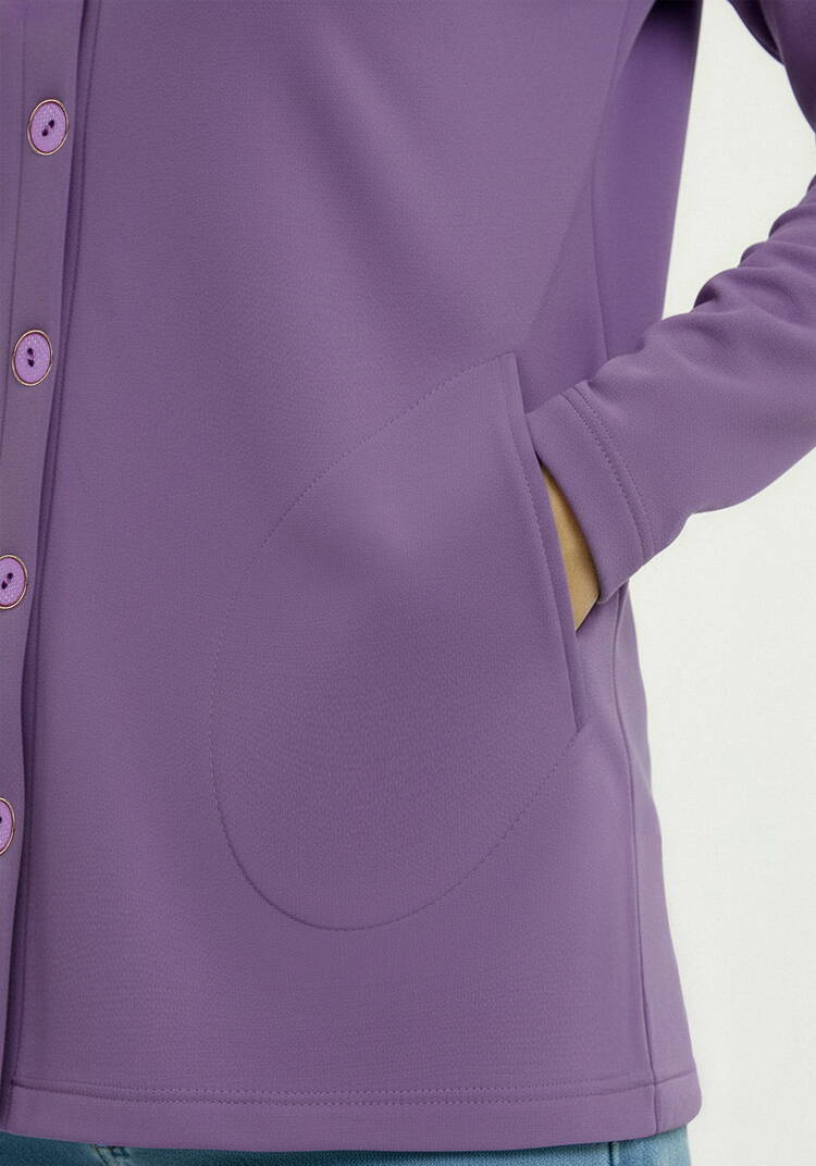 Кардиган на пуговицах утепленный шир.  750, рис. 22